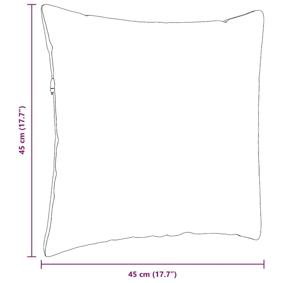 Coussins de canapé 2 pcs Noir 45 x 45 cm - 9