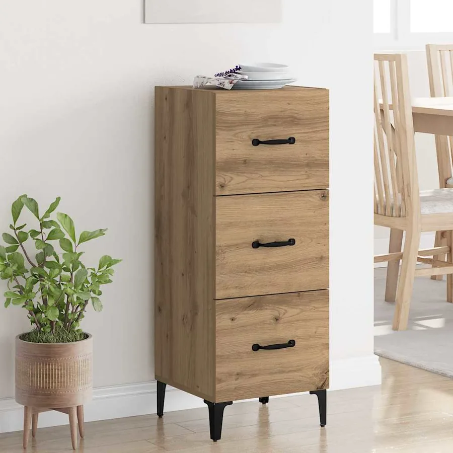Buffet Chêne artisanal 34,5 x 34 x 90 cm Bois d'ingénierie