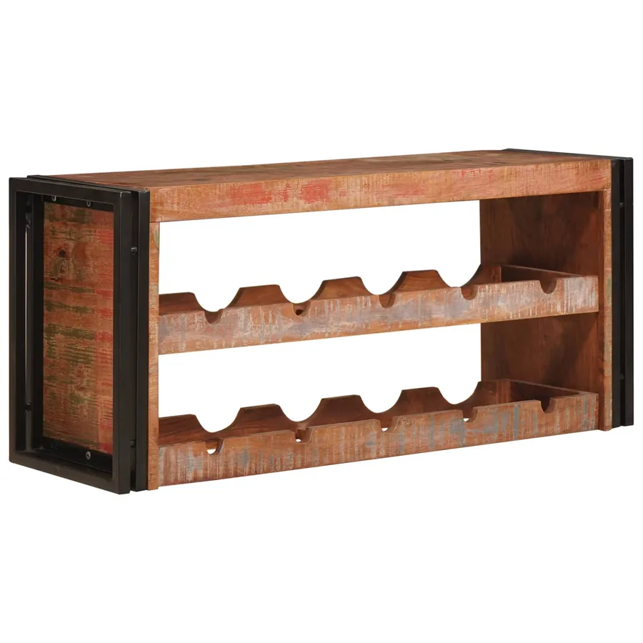 Étagère à vin Marron 100 x 45 x 33 cm Bois récupéré massif