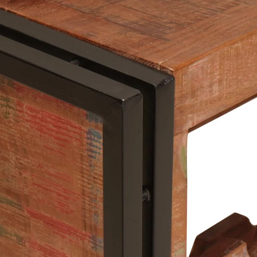 Étagère à vin Marron 100 x 45 x 33 cm Bois récupéré massif - 7