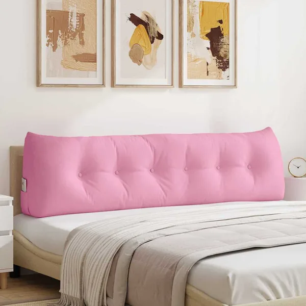 Coussin de Dos Rose 180 x 24 x 50 cm tissu