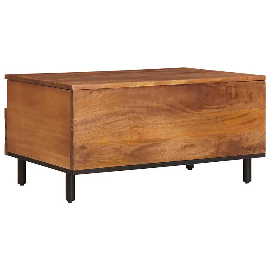 Table basse Marron 80 x 54 x 40 cm Bois de mangue massif - 5
