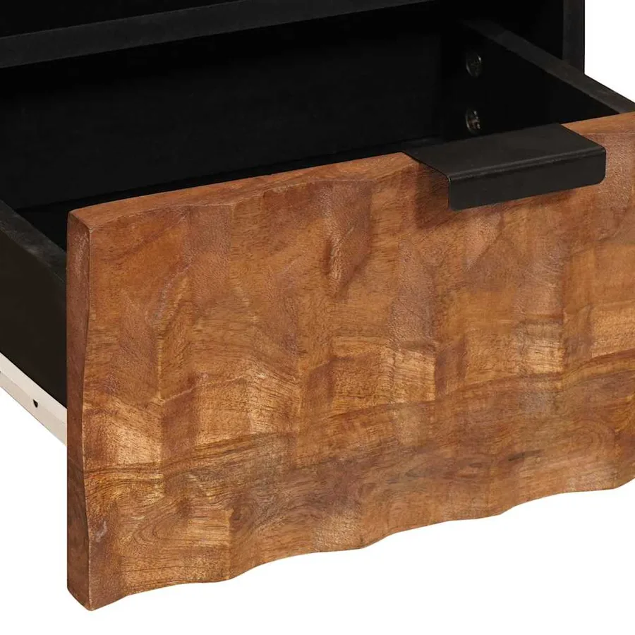 Table basse Marron 80 x 54 x 40 cm Bois de mangue massif - 7