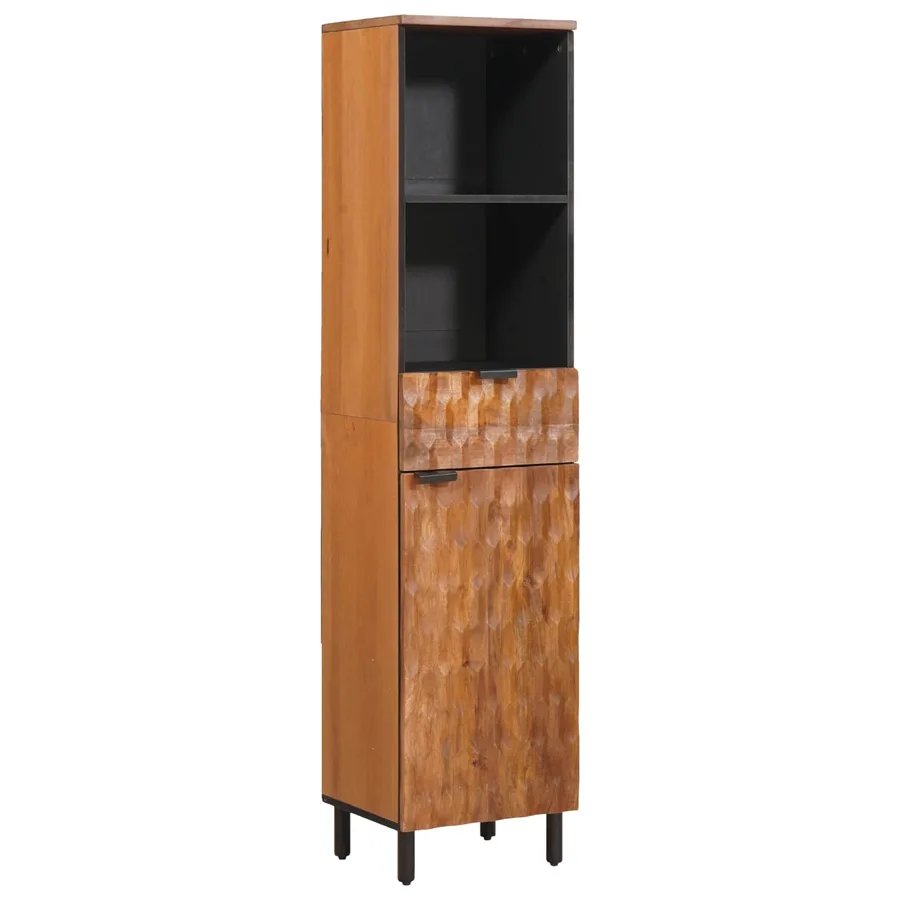 Ensembles de salle de bain 4 pcs Acacia Marron Winish - 5
