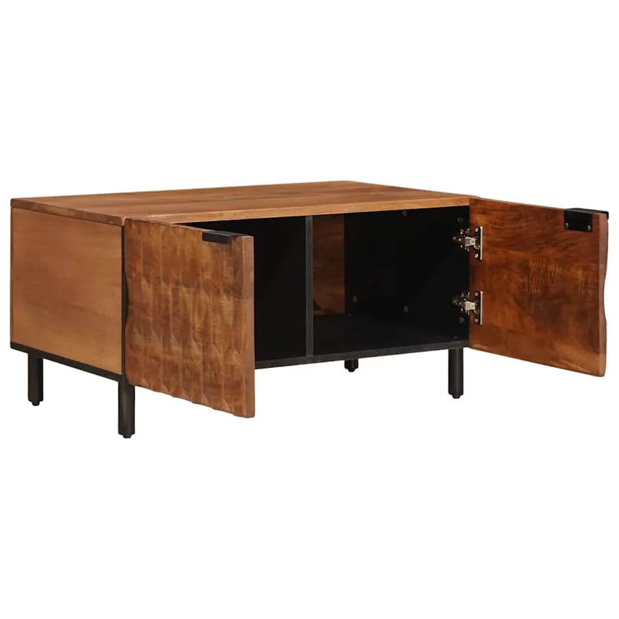 Table basse Marron 80 x 50 x 40 cm Bois de mangue massif - 2
