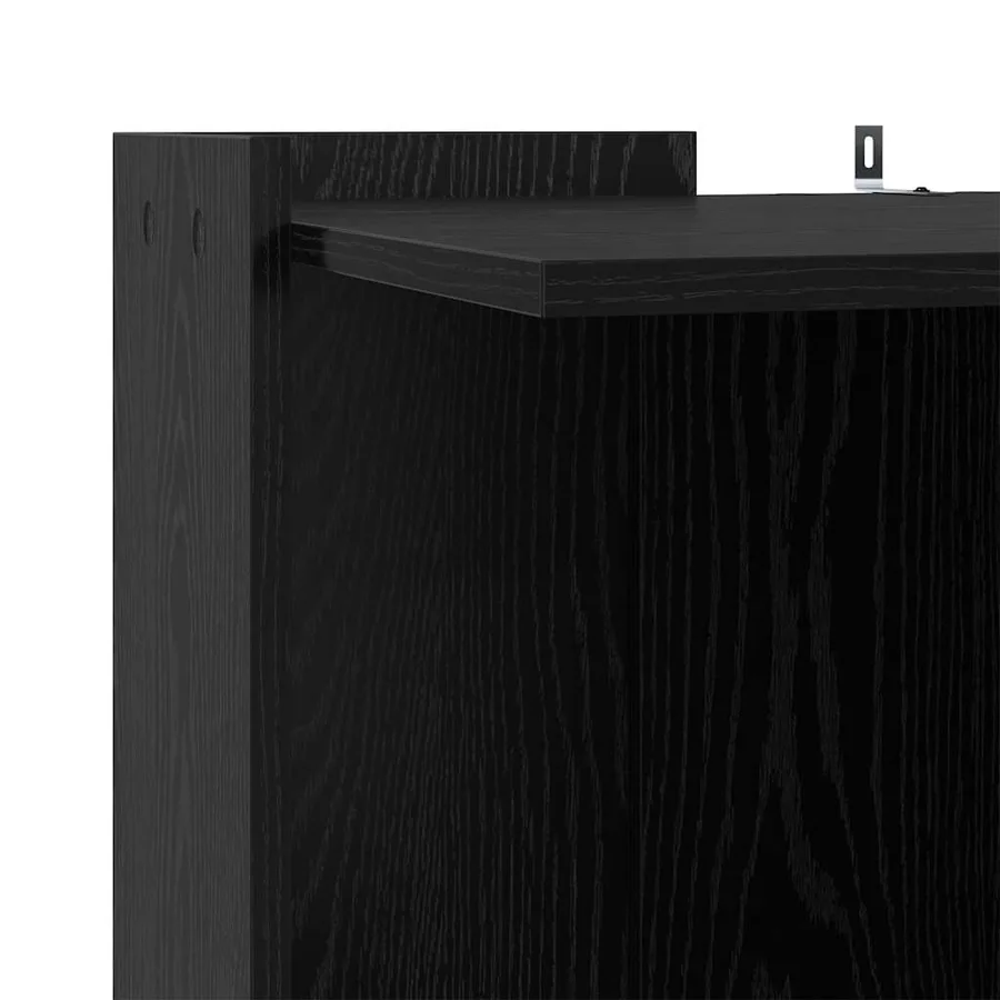 Enceinte pour bac à litière pour chat Chêne noir - 7