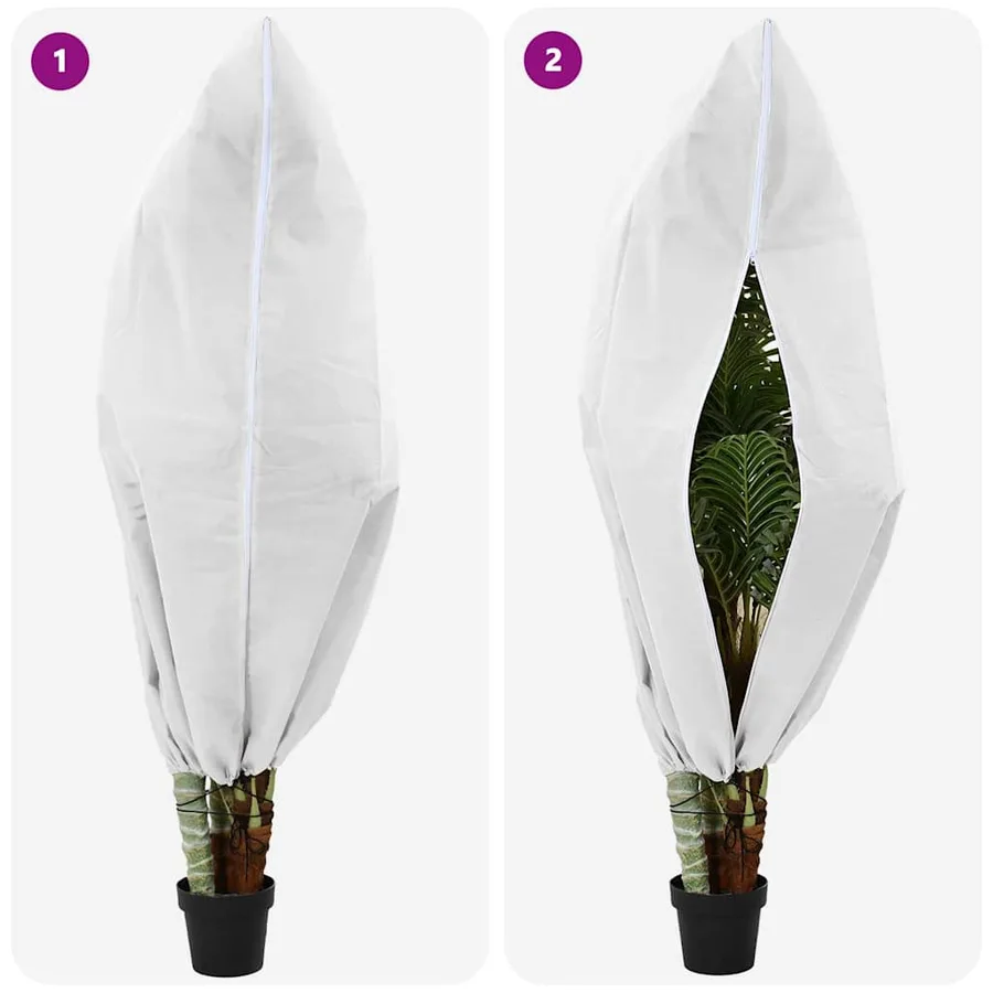 Couvercles de Fleece de Protection Anti-Gel pour Plantes 5 pcs - 10