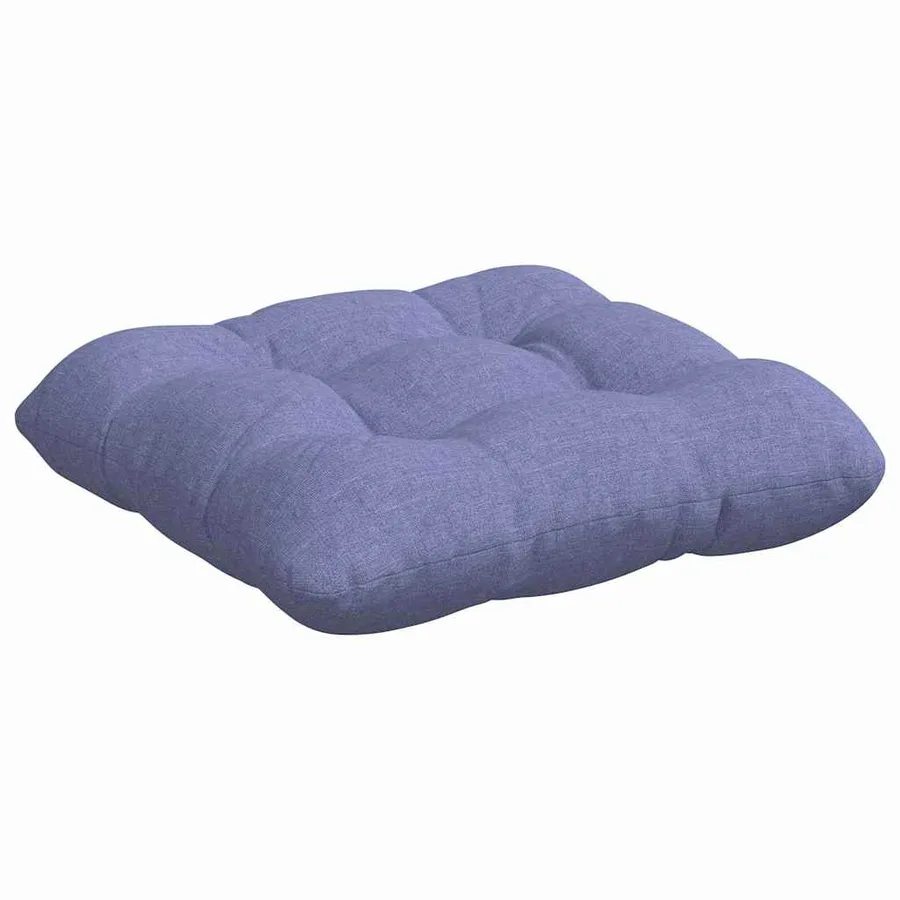 Coussins de siège 4 pcs Bleu denim 45 x 45 x 12 cm tissu - 5