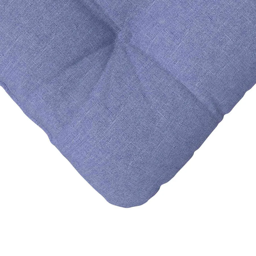Coussins de siège 4 pcs Bleu denim 45 x 45 x 12 cm tissu - 9