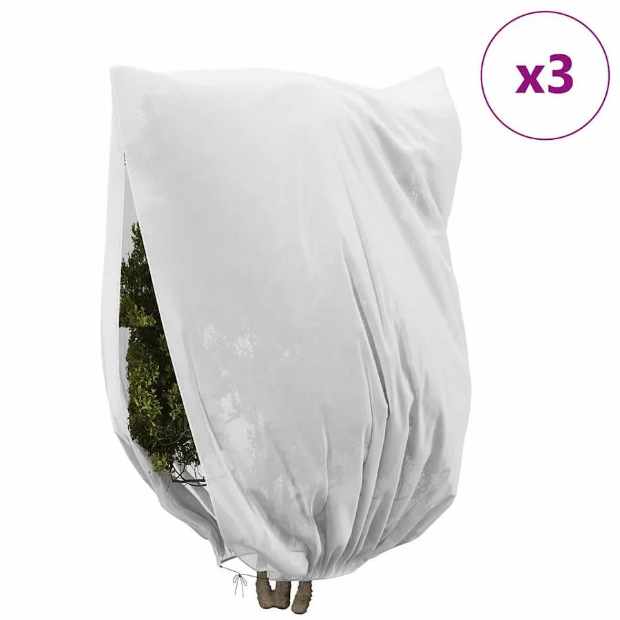 Couvercles de Fleece de Protection Anti-Gel pour Plantes 3 pcs - 4