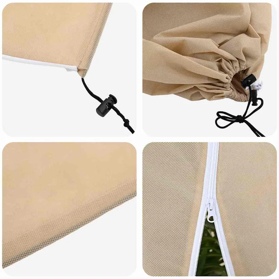 Couvercles de Fleece de Protection Anti-Gel pour Plantes 5 pcs - 9