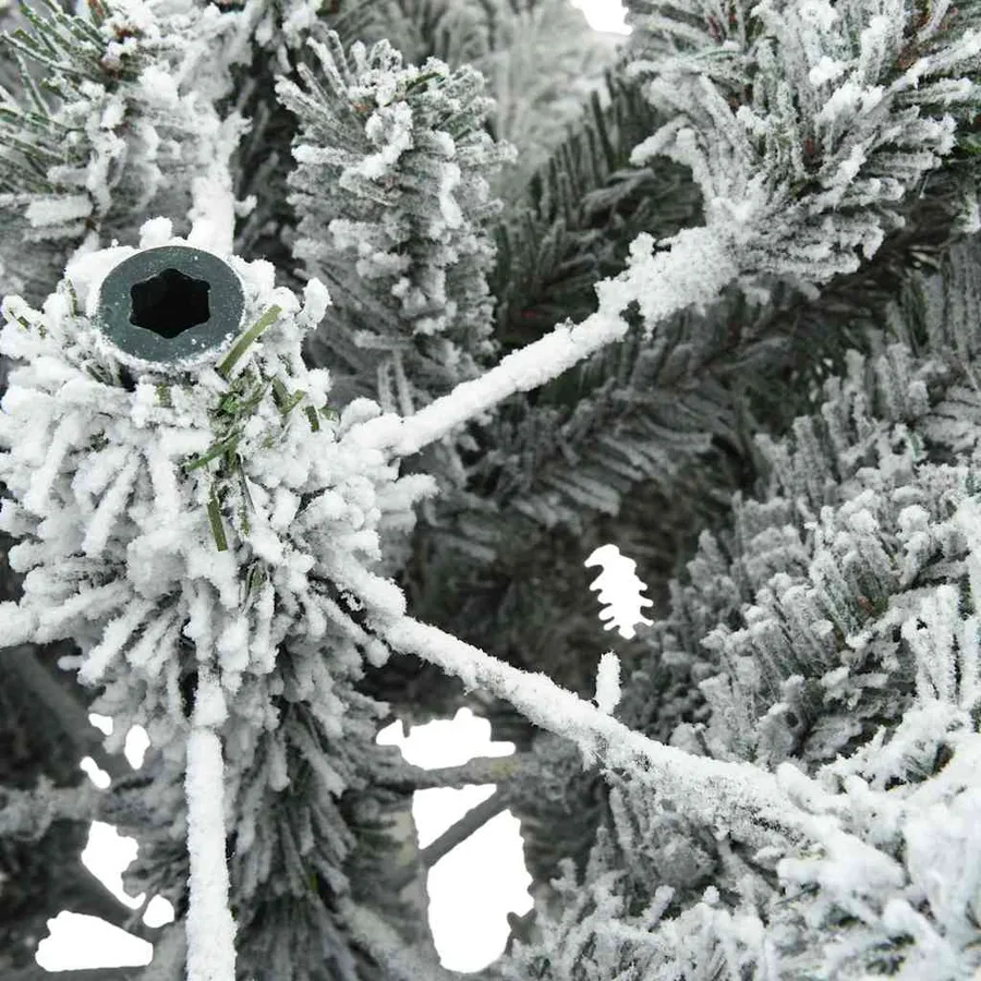 Sapin de Noël Artificiel à Branches Articulées Blanc 240 cm - 11