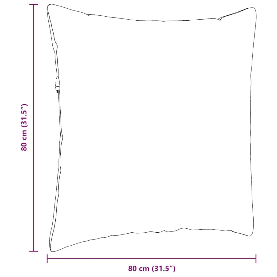 Coussins de canapé 2 pcs Bleu 80 x 80 cm - 9