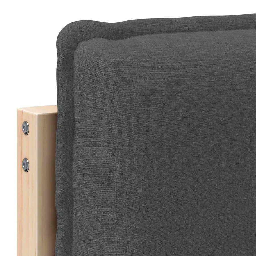 Tête de lit capitonnée Gris Naturel et Foncé 180 cm Pin massif - 9