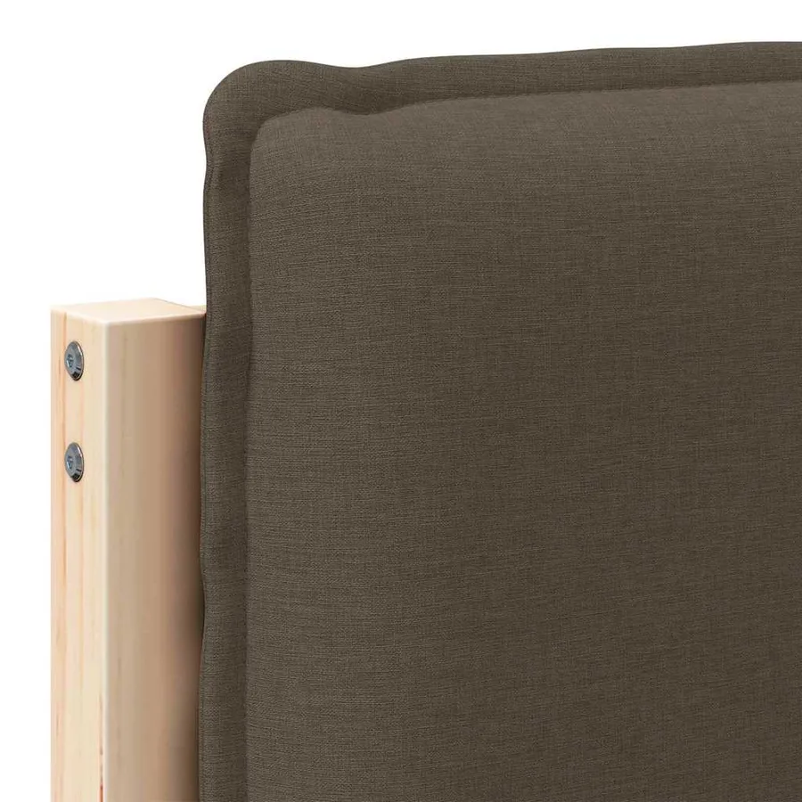 Tête de lit capitonnée Gris Naturel et Clair 75 cm Pin massif - 9