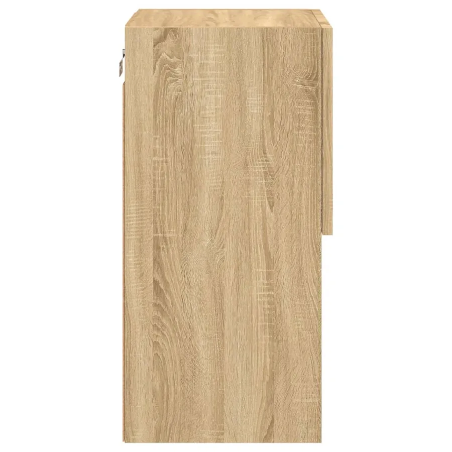Meubles TV avec lumières LED 2 pcs chêne sonoma 30,5x30x60 cm - 10