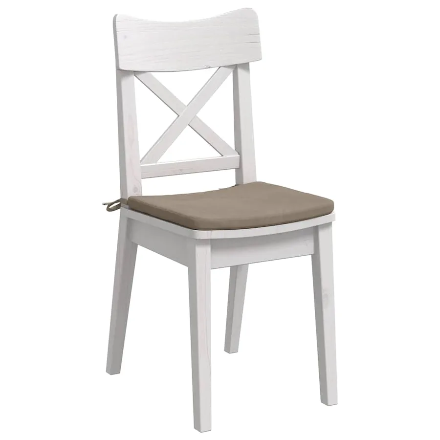 Coussins de siège 4 pcs Taupe 40 x 40 x 3 cm - 3