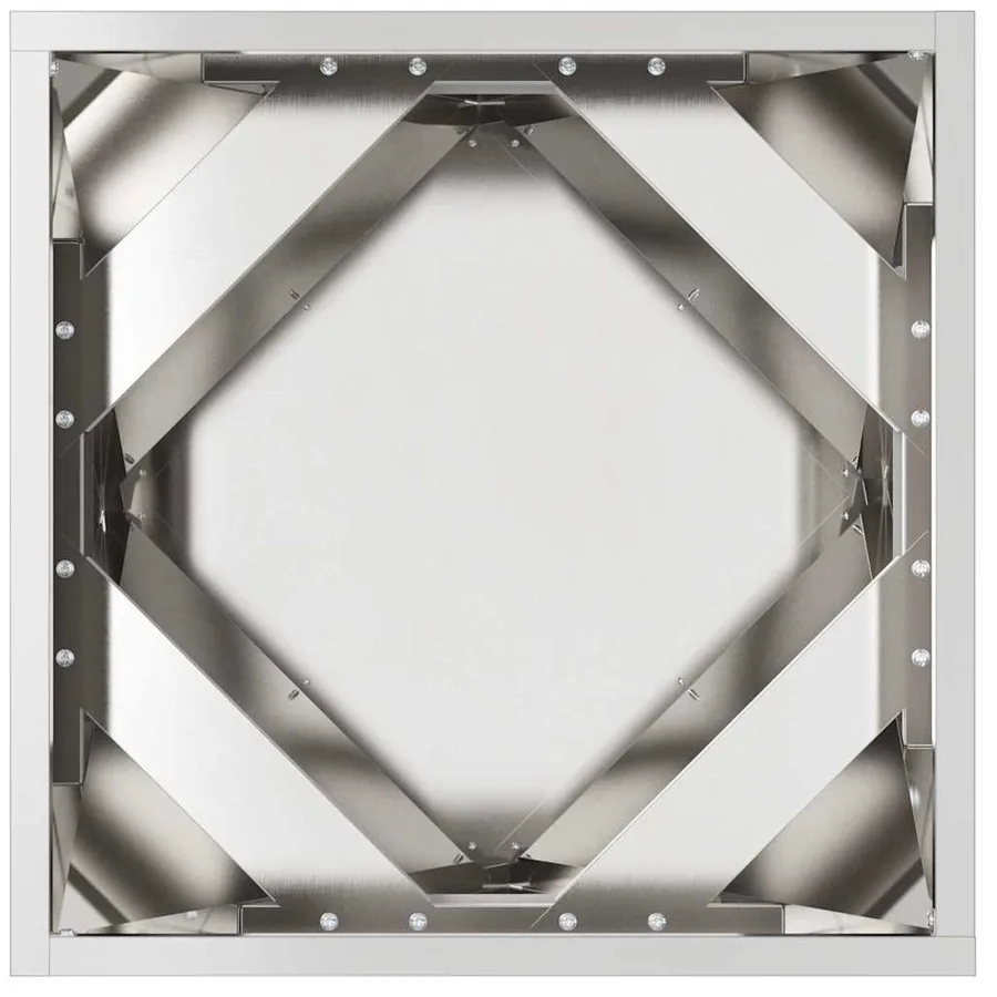 Jardinière Argent 40 x 40 x 40 cm Acier inoxydable - 6