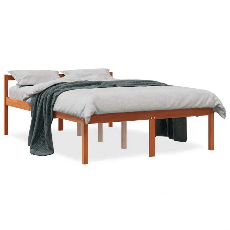 Lit pour personne âgée sans matelas 120x200 cm bois pin massif - 2
