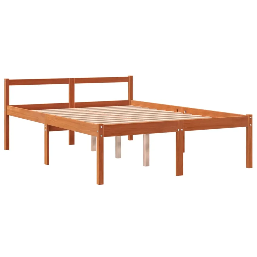 Lit pour personne âgée sans matelas 120x200 cm bois pin massif - 3