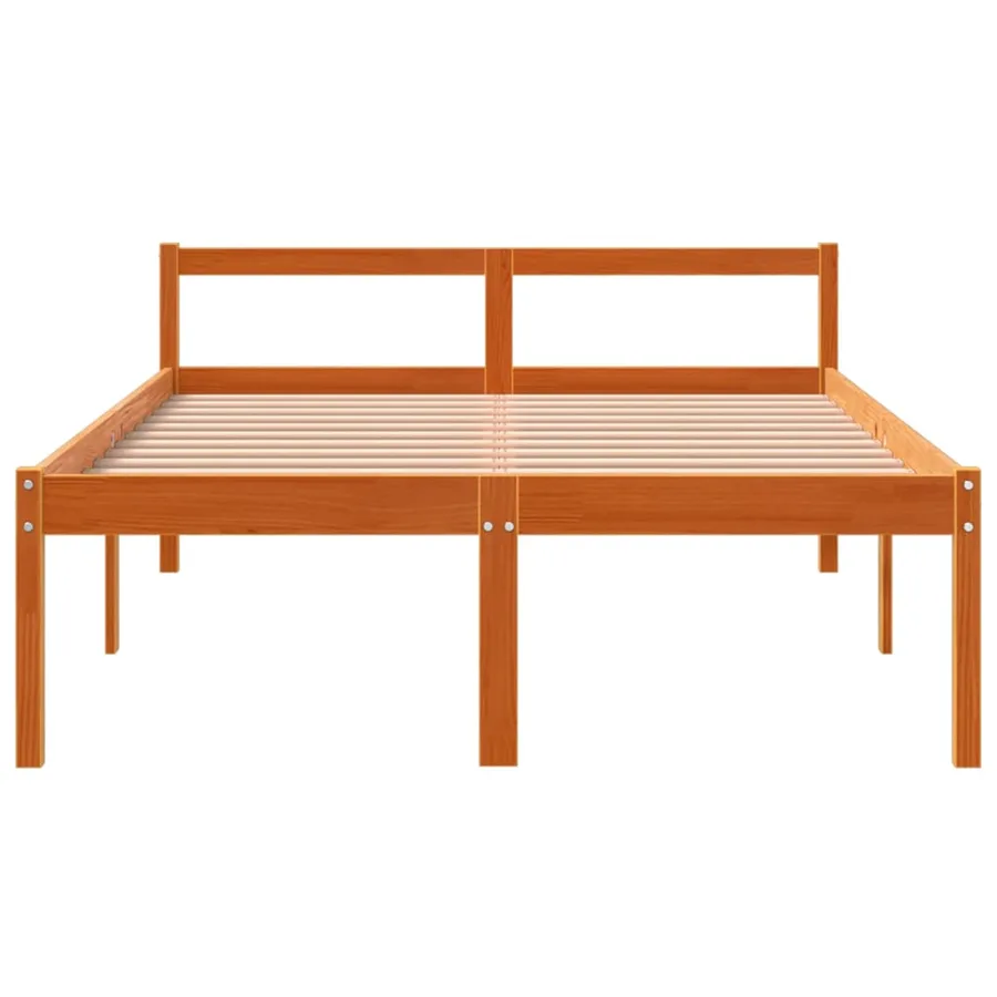Lit pour personne âgée sans matelas 120x200 cm bois pin massif - 4
