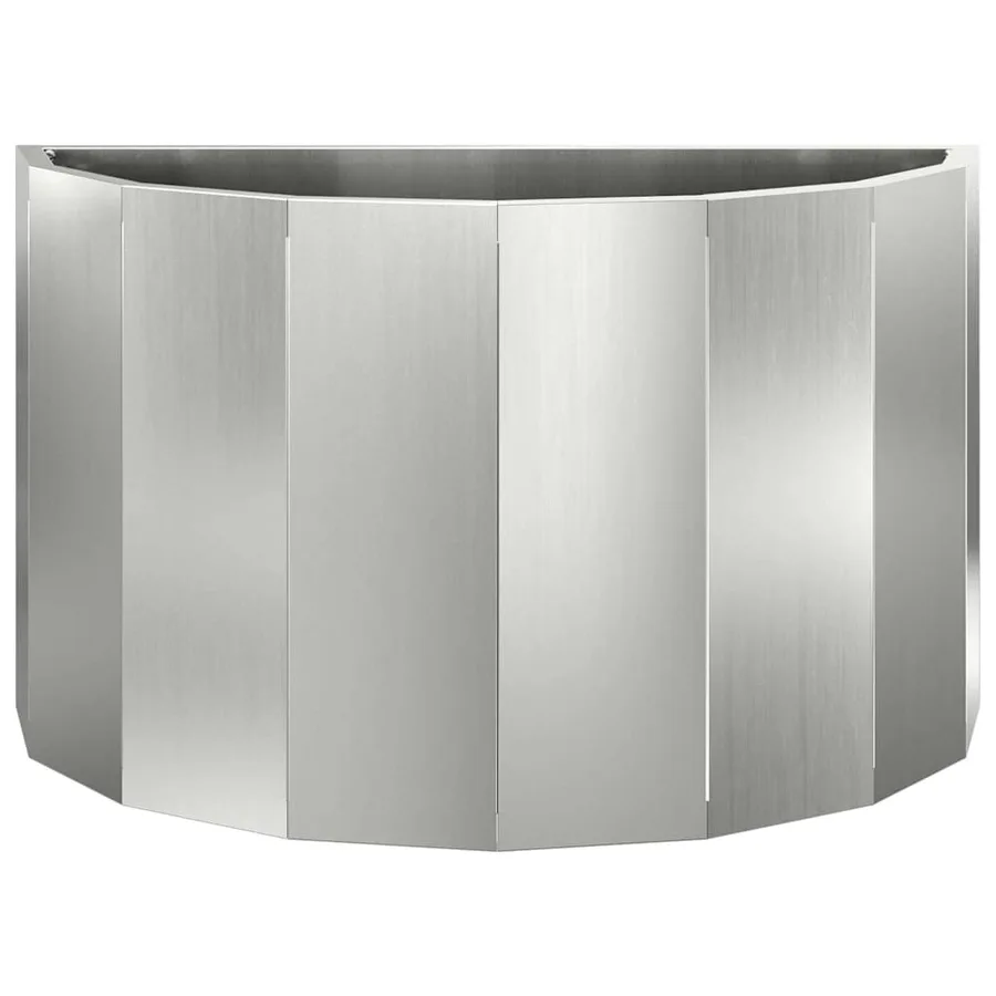 Jardinière Argent 60 x 30 x 35 cm Acier galvanisé - 5