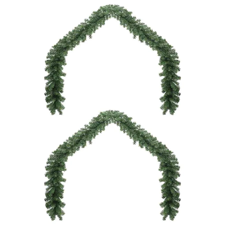 Guirlande de Noël avec 600 LED 2 pcs Vert PVC - 4