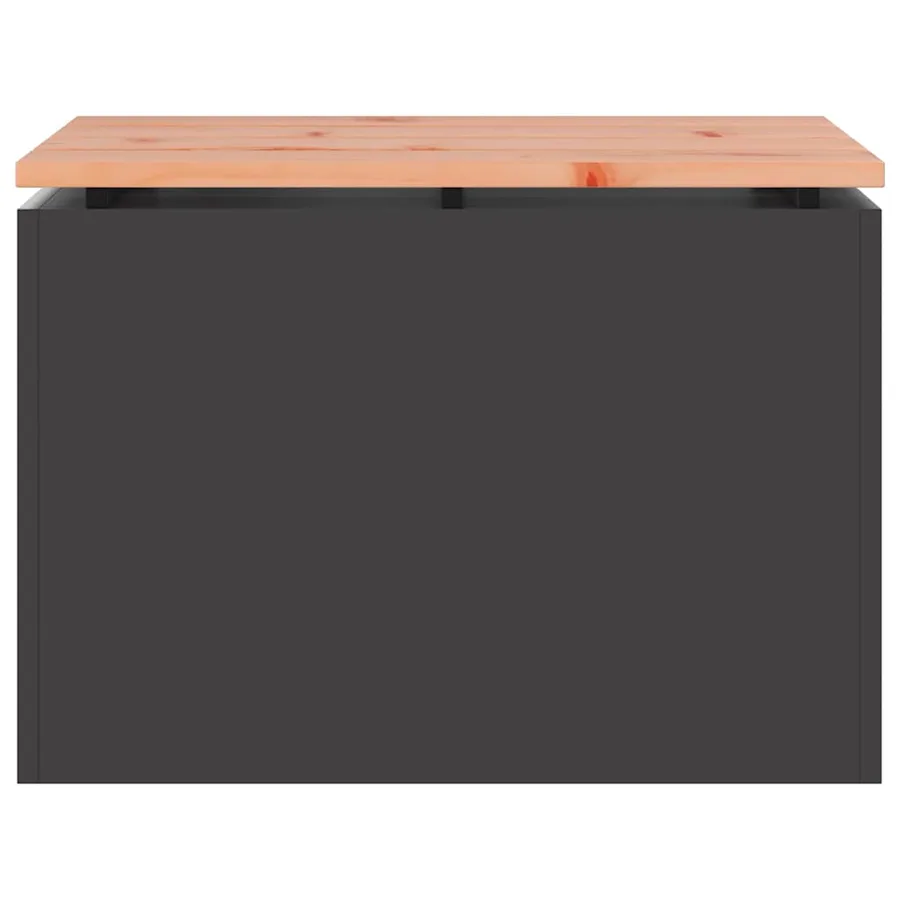 Banc de jardin Noir 60 x 40 x 43 cm - 4