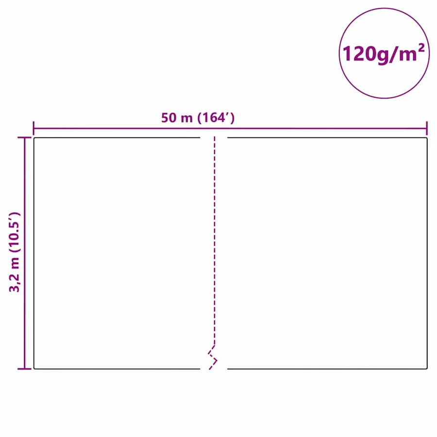 Fleece de protection des plantes contre le gel Beige 50 x 3,2 m - 12