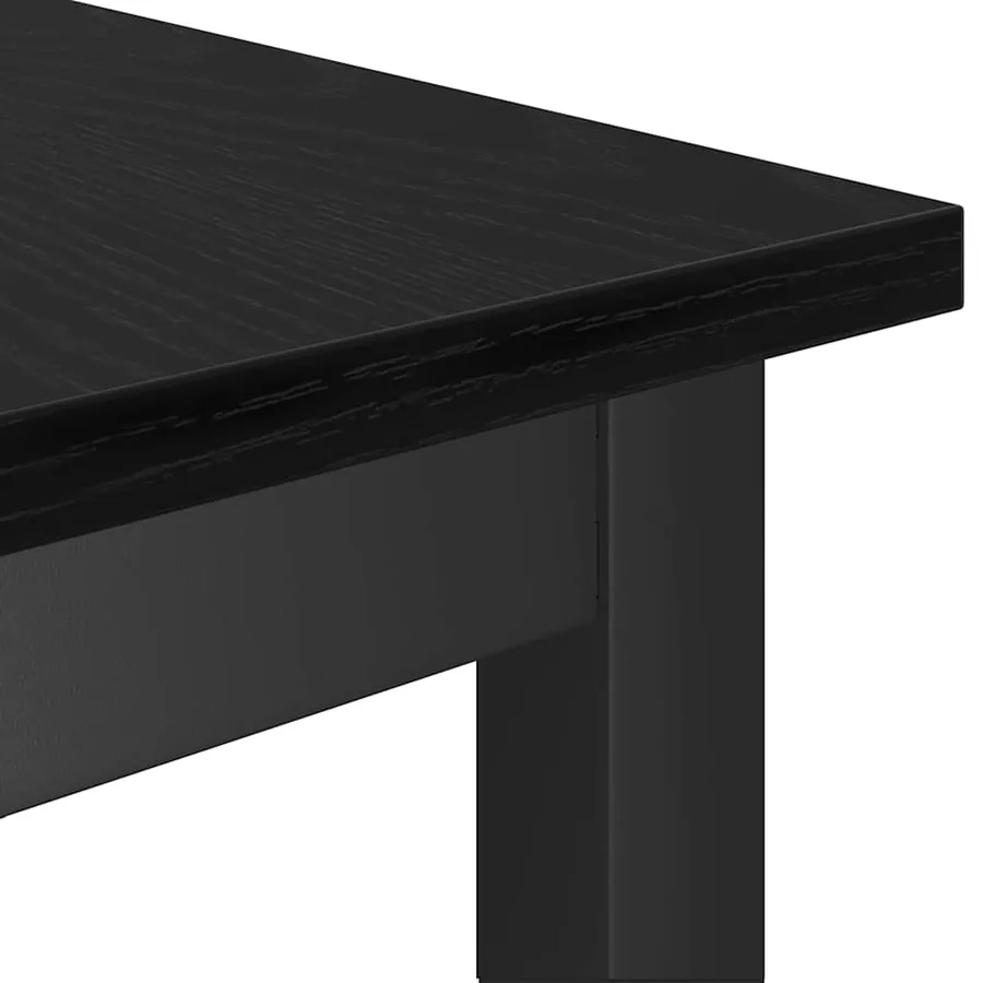 Banc de salle à manger 2 pcs Chêne noir 100 x 32,5 x 48,5 cm - 7