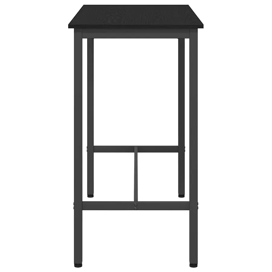 table Chêne noir 100 x 50 x 90,5 cm Bois d'ingénierie et acier - 6
