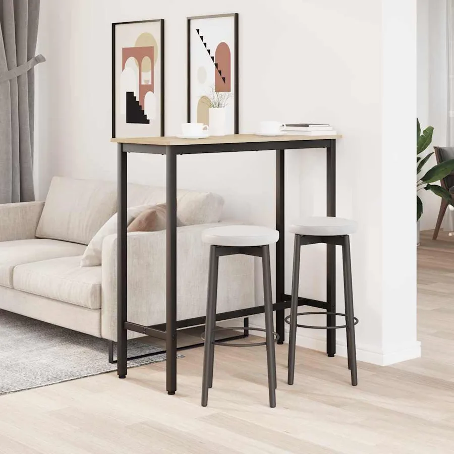 table Chêne Sonoma 100 x 40 x 100,5 cm - 4