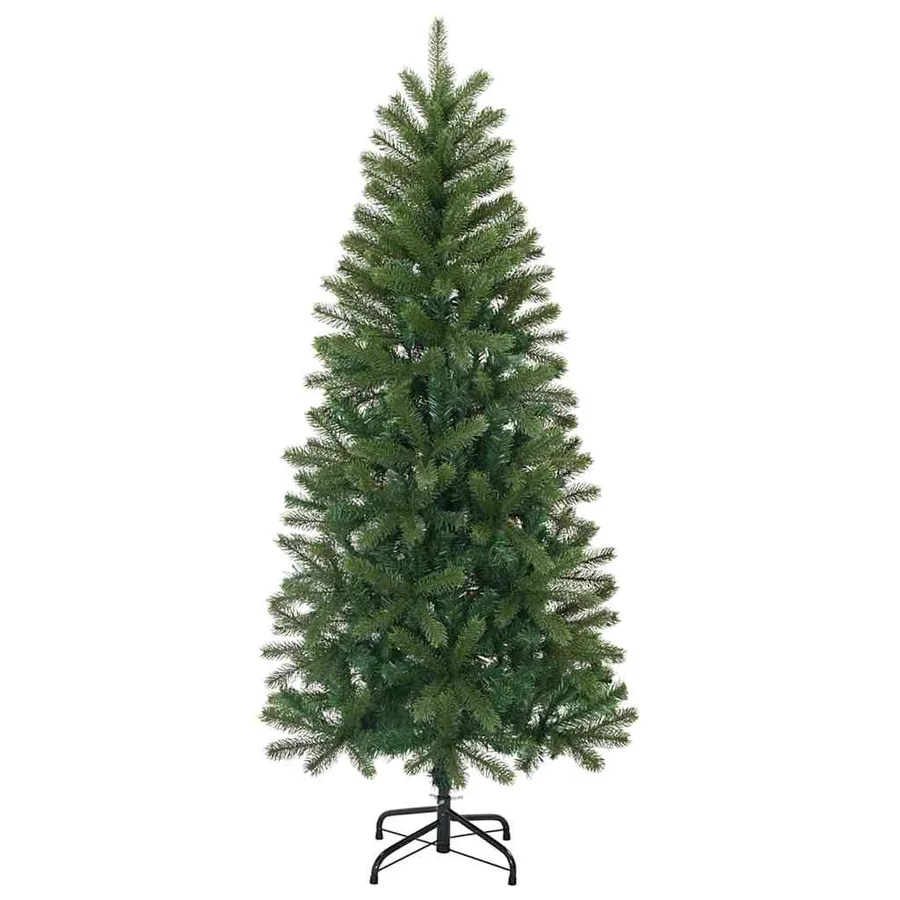 Sapin de Noël artificiel avec 150 LED Vert 150 cm PE et PVC - 6