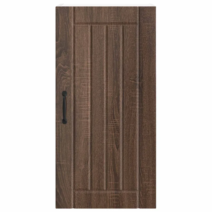 Meuble mural LUCCA Chêne brun 40 x 31 x 80 cm Bois d'ingénierie - 6