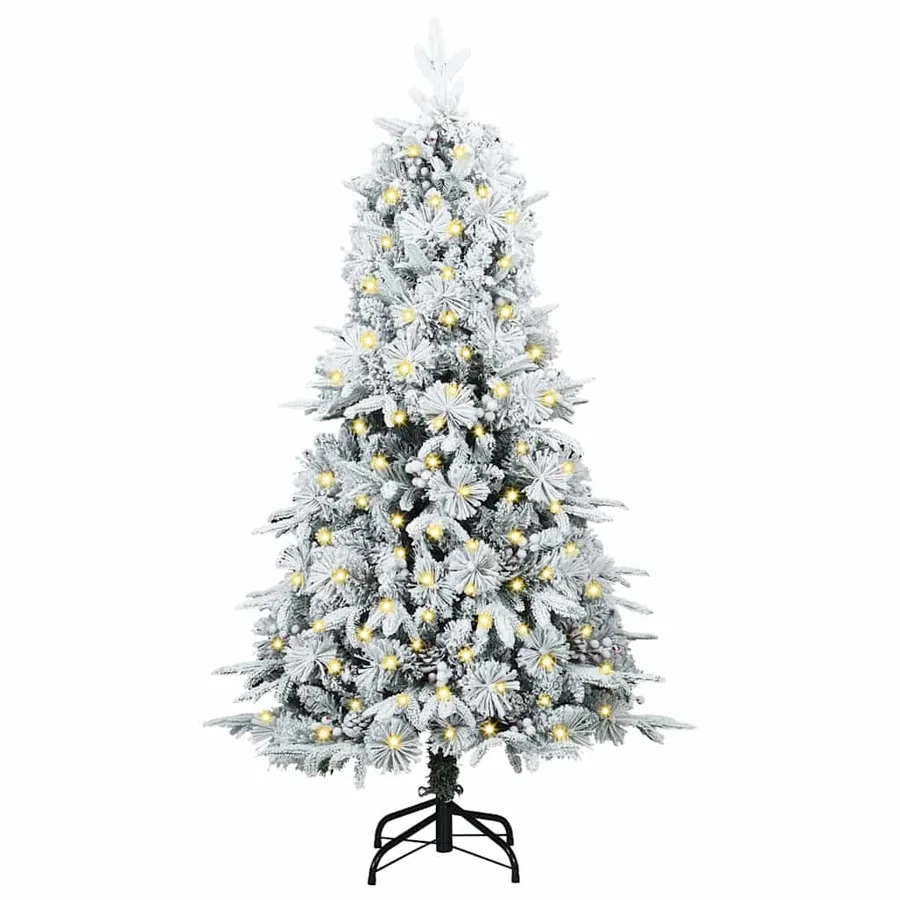Sapin de Noël Artificiel à Branches Articulées Blanc 150 cm - 3