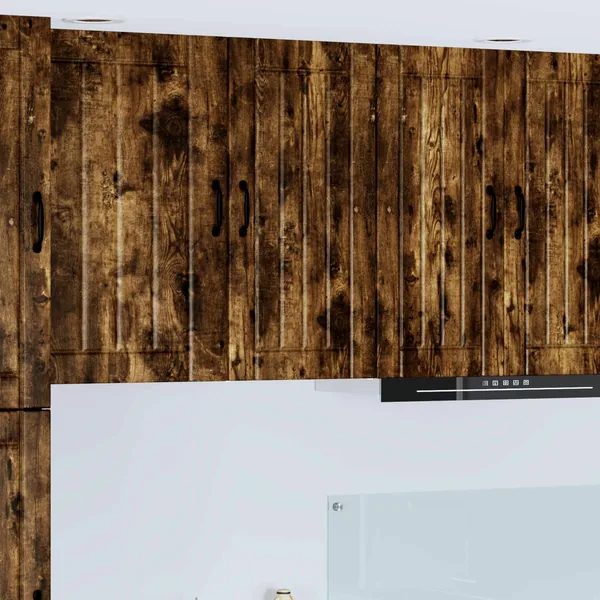 Meuble mural LUCCA Chêne fumé 40 x 31 x 80 cm Bois d'ingénierie