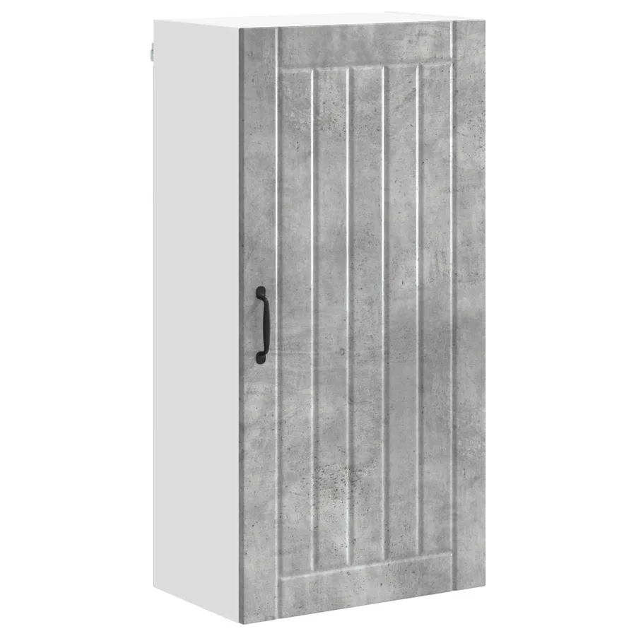 Meuble mural LUCCA Gris béton 50 x 31 x 100 cm - 2