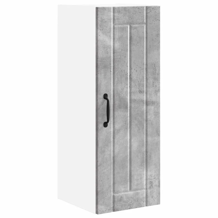 Meuble mural LUCCA Gris béton 30 x 31 x 80 cm Bois d'ingénierie - 2