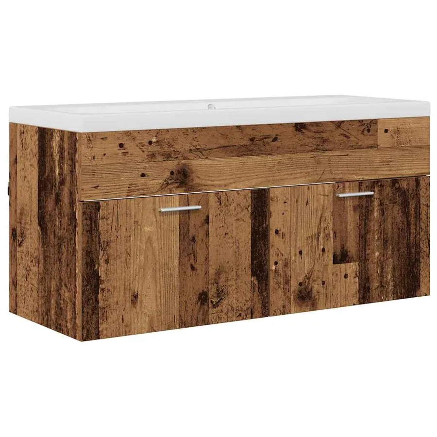 Armoire de salle de bain Bois ancien 100 x 38,5 x 46 cm - 2