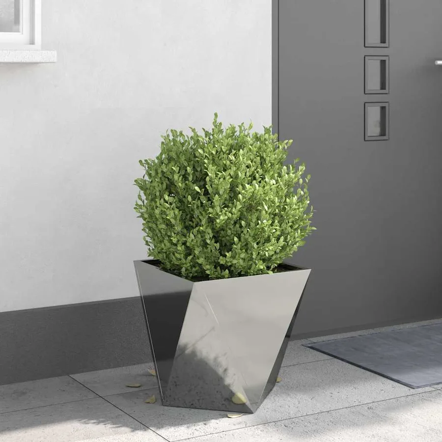 Jardinière Argent 40 x 40 x 40 cm Acier galvanisé - 4