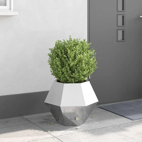 Jardinière Argent 50 x 50 x 40 cm Acier inoxydable