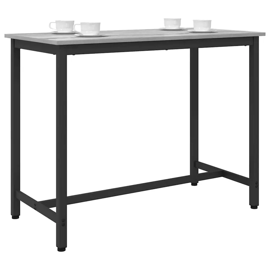 table Gris Sonoma 100 x 50 x 76,5 cm Bois d'ingénierie et acier - 2
