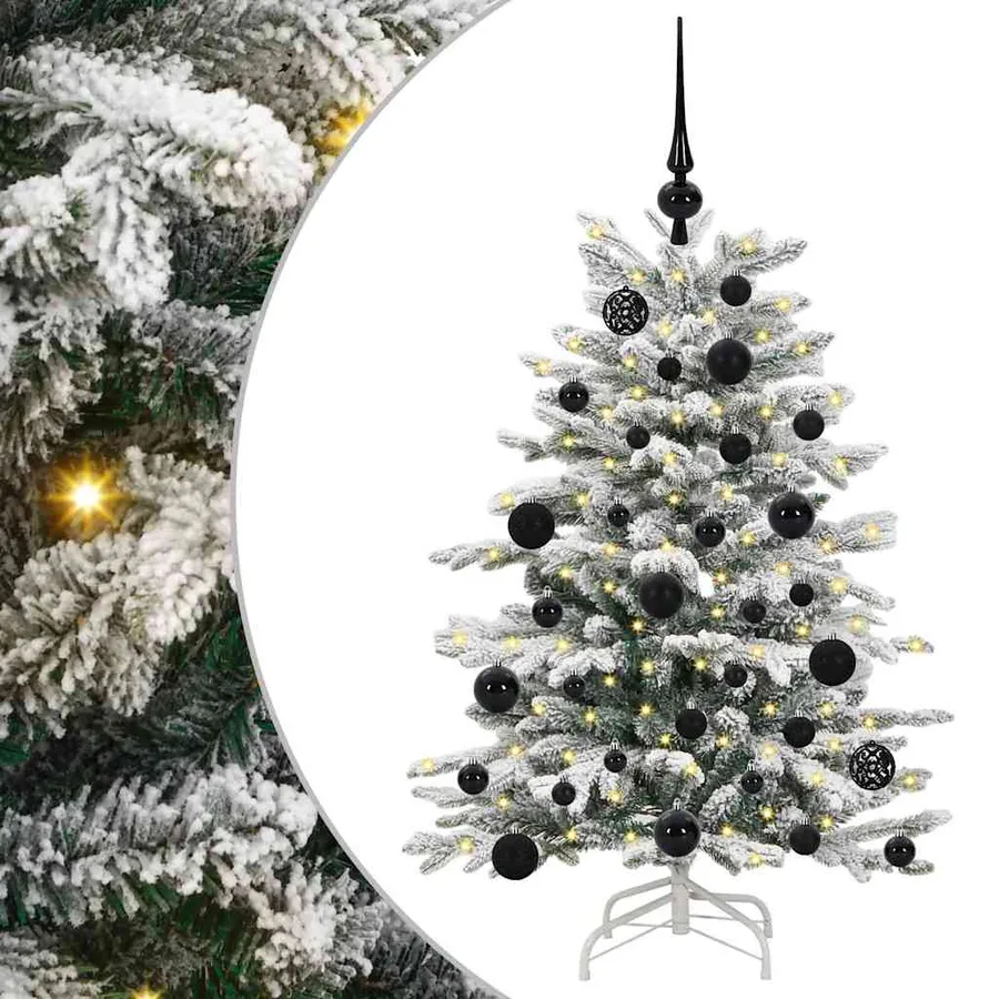 Sapin de Noël Artificiel à Branches Articulées Blanc 120 cm - 2