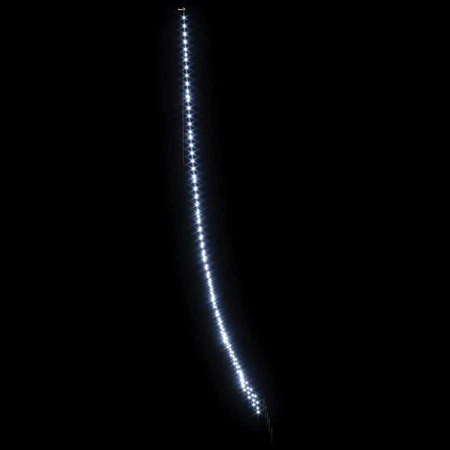 Arbre de Noël LED avec piquets au sol Blanc froid 511 cm Métal - 5