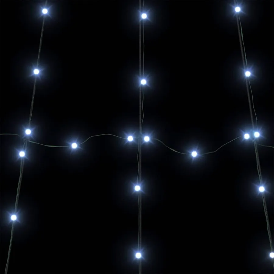 Arbre de Noël LED avec piquets au sol Blanc froid 511 cm Métal - 9
