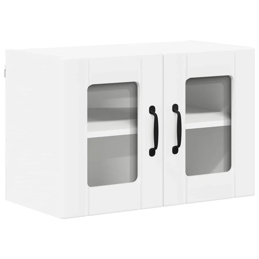 Cabinet en verre mural LUCCA Blanc 60 x 31 x 40 cm - 2