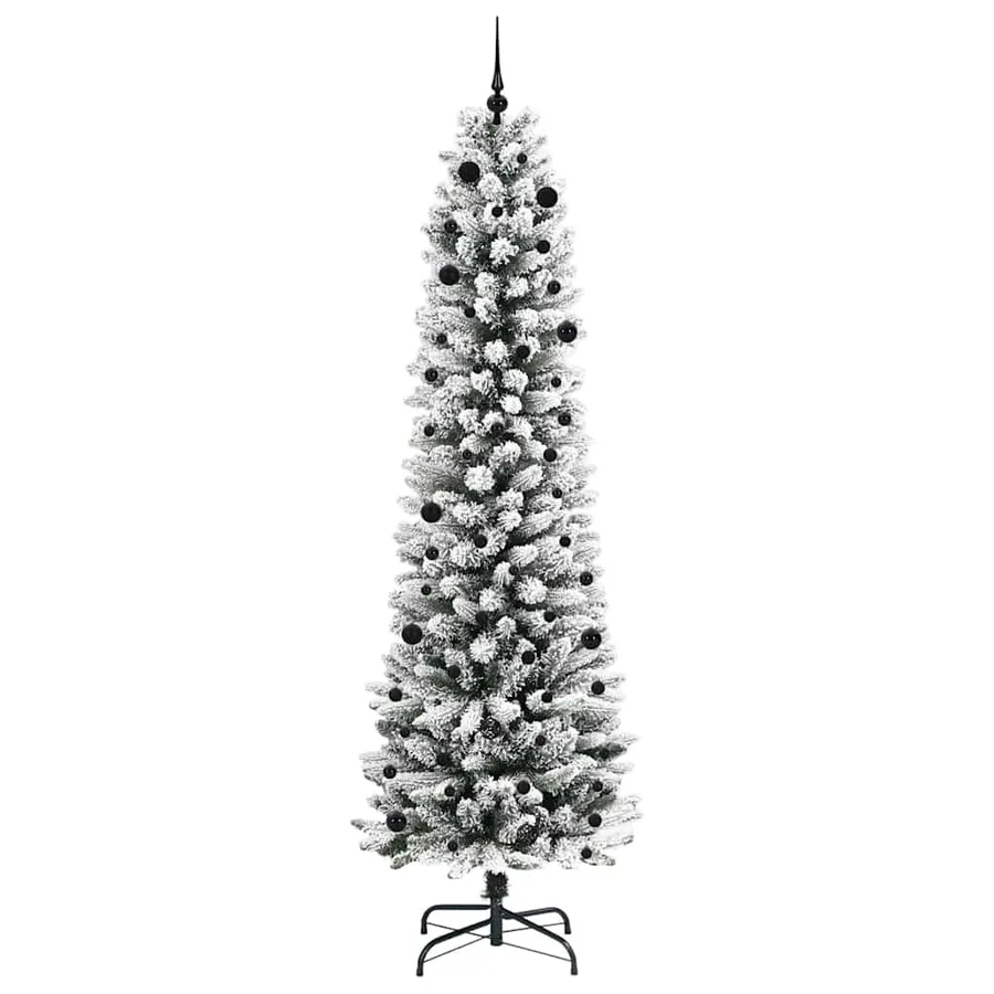 Sapin de Noël artificiel Blanc 240 cm PVC, métal et plastique - 4