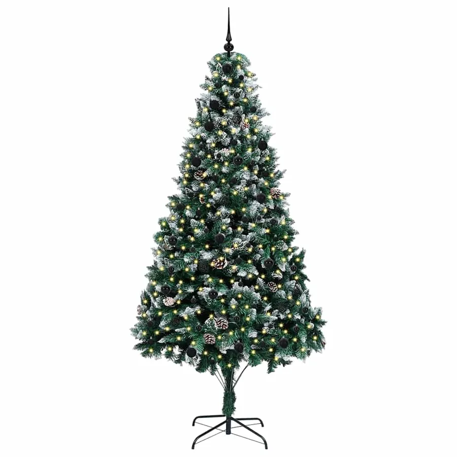 Sapin de Noël artificiel Vert 240 cm PVC, Acier et Plastique - 3