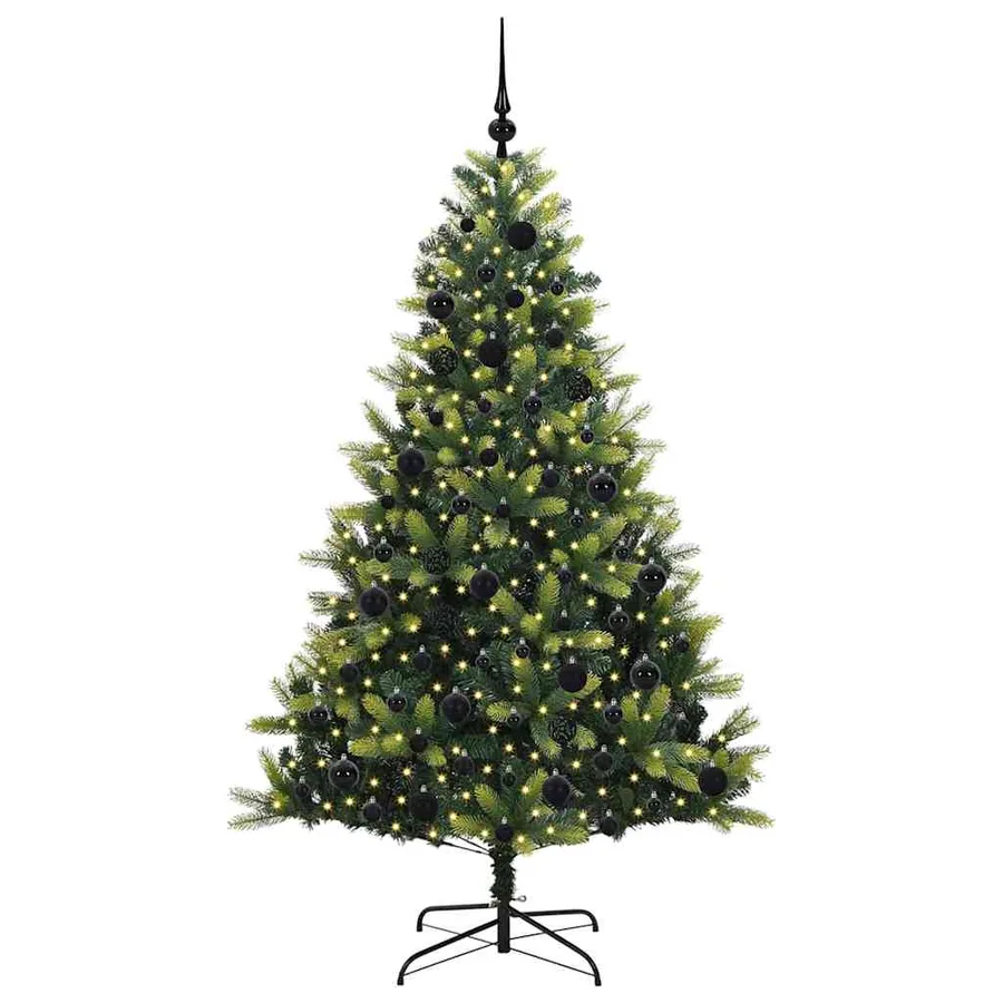 Arbre de Noël artificiel en silicone flexible 300 LEDs 180 cm - 3