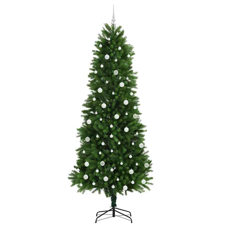 Sapin de Noël avec 300 LED avec support Vert 240 cm PE - 4